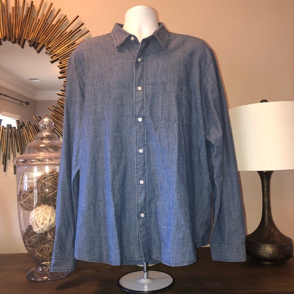 Olde School by Tailor Vintage Mens Reversible Woven Button Down Shirt